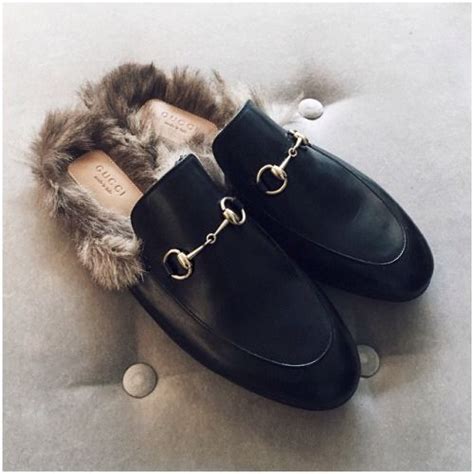 gucci fluffy loafers.